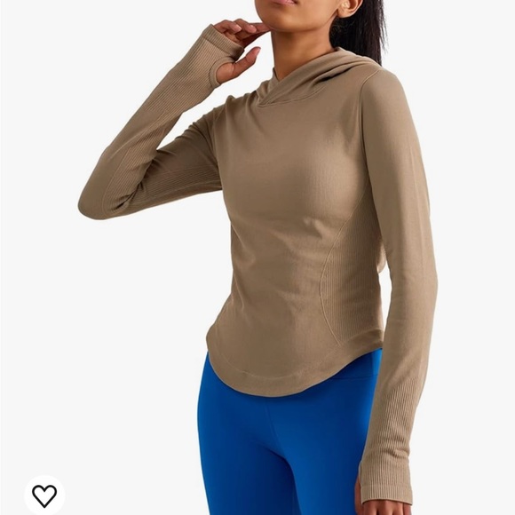 Sphinx Cat Hooded Long Sleeve Shirt w. Thumb Holes Large - Picture 2 of 7